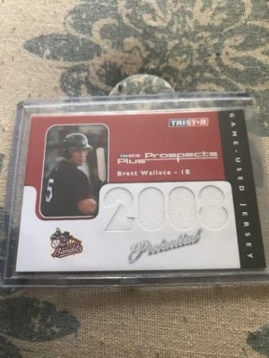 2008 TRISTAR Prospects Plus PROtential Game Used Green #PBW Brett Wallace /199 - Image 1 of 2