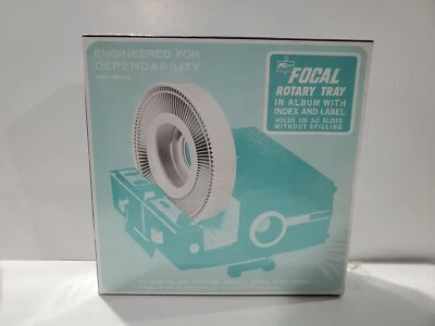 Kmart Projector Focal Rotary Tray Holds 100 2x2 Slides New Sealed Fits Sawyer - Image 1 of 4