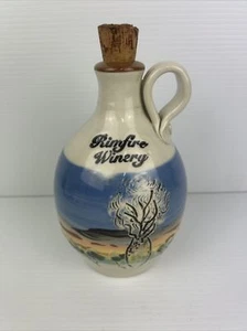 Australian Pottery Decanter Rimfire Winery Judy Des Jardins Landscape Demijohn - Picture 1 of 15