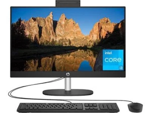 HP 23.8 inch All-in-One Desktop PC, FHD Display, Intel Core i3-N300, 8 GB RAM, 2 - Picture 1 of 12