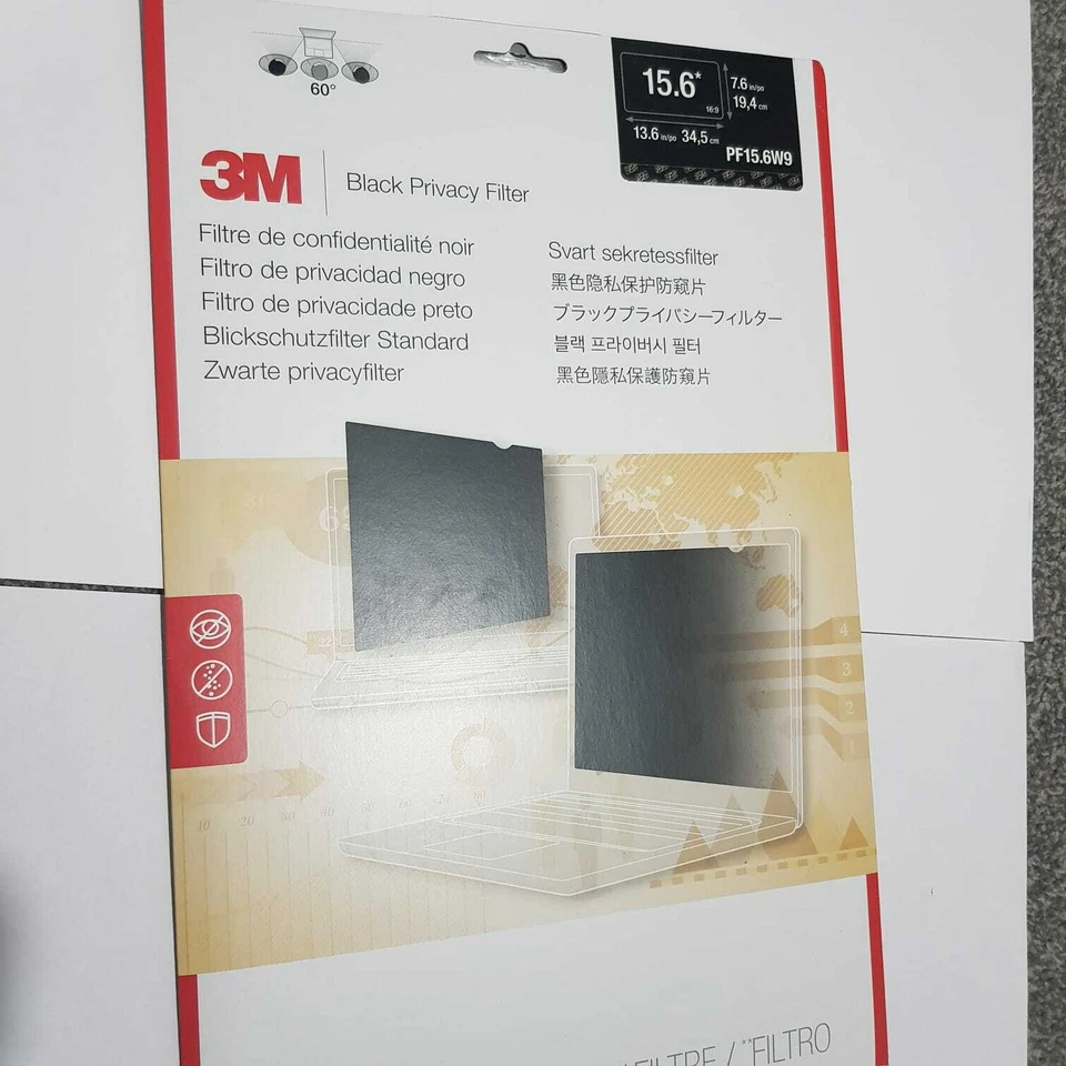 3M Black Privacy Filter 15.6(PF15.6W9) Brand new  - Image 1 of 1