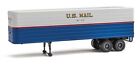 Walthers SceneMaster 949-2426 HO Scale 35' Fluted-Side Trailer 2-Pack - US Mail