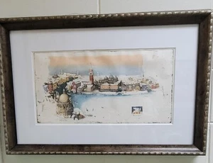 Thomas Winter, "Venezia" 35/175, Mezzotint Mischtechnik auf Papier, gerahmt - Bild 1 von 4