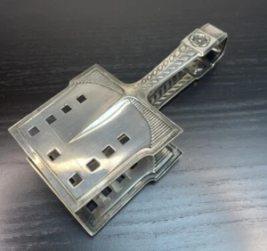 Spargelzange aus versilbertem Metall  - Bild 1 von 5