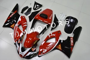 For YZF R1 1998-1999 Red Black Santander ABS Injection Mold Bodywork Fairing Kit - Bild 1 von 8