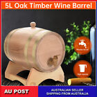 5 L Wooden Timber Wine Beer Oak Barrel ,whisky Rum Brewing Keg Home Bar