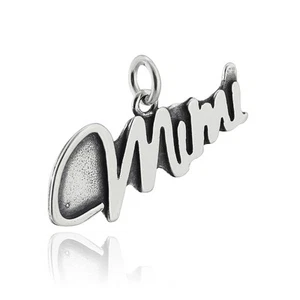 Mimi Charm Sterling Silver for Bracelet Grandma Grandmother Grandchild Mama - Picture 1 of 3