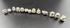 PANDORA ALE STERLING SILVER 925 VARIETY THEMED CHARMS BEADS LOT SET - Picture 1 of 7