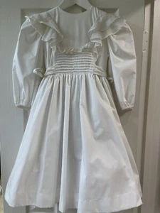 Vintage Wee Clancy Girls Size 6x Cream Fancy Party Wedding Formal Dress - Picture 1 of 9