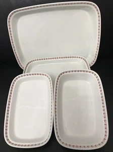 Arabia Finland 4 X Cazuela Rectangular para Panadero, Rojo Seita - Imagen 1 de 3