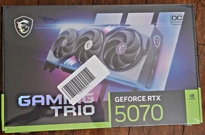 New MSI NVIDIA GeForce RTX 5070 12G GAMING TRIO OC 12GB GDDR7 PCIe Graphics Card - Picture 1 of 4