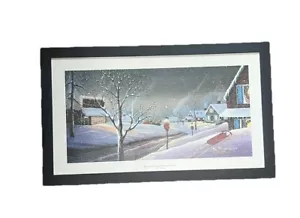 D. Morgan 1991 Hand Signed “Homecoming Christmas Eve” Numbered And Framed /1950 - Picture 1 of 4