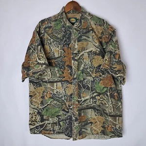 Cabelas Hunting Shirt Mens XL Seclusion 3D Camo Button Down Short Sleeve Vented - Picture 1 of 19