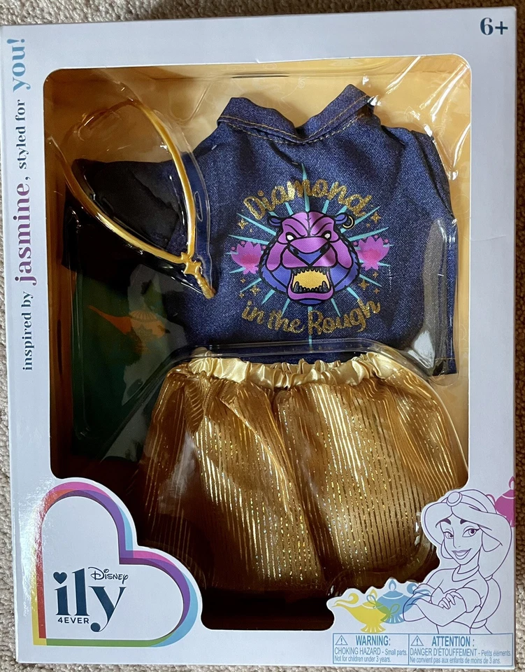 Disney Princess Outfit ILY 4 Ever for 18" Doll Inspired by Jasmine