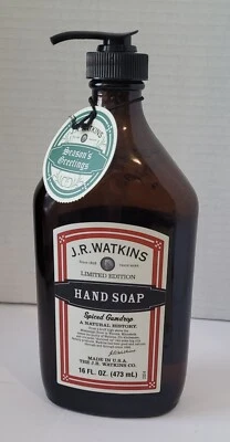 Sabonete para as mãos J.R. Watkins edição limitada, 16 fl. oz.(473 ml), Spiced Gumdrop, NOVO - Imagem 1 de 2