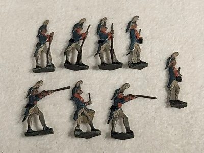 Antique Ernst HEINRICHSEN Nurnberg Soldier Flats ~ Plumed Riflemen Drum - Image 1 of 4