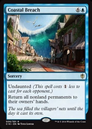 COASTAL BREACH Commander 2016 MTG Blue - Sorcery Rare - Image 1 of 1