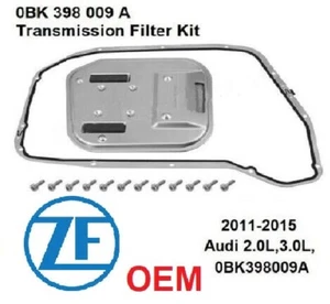 ZF Auto Transmission Filter Kit; Audi 2.0L,3.0L, 2011-2015 0BK398009A OEM ZF - Picture 1 of 2
