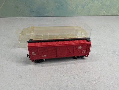 USED TRIX N Scale Wood Box Car Jersey Central CNJ #25104 Read Description - Image 1 of 4