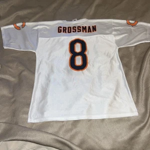 NFL Chicago Bears Jersey #8 Rex Grossman SZ M/M/M White - Picture 1 of 9