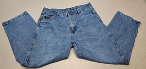 Work n Sport Men Size 36x28 Denim Blue Jeans Straight Leg Jeans - Picture 1 of 10