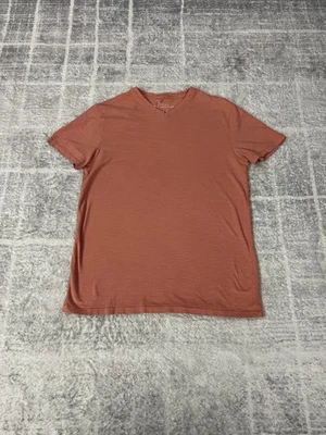 Camiseta Marc Anthony Coral Naranja Jaspeado Cuello en V Suave 100% Algodón Hombre Talla M Foto 1 de 4