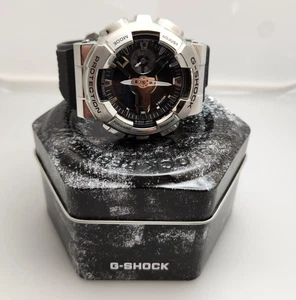 Edelstahl Lünette Casio Herren G-Shock GM110-1A Uhr Weltzeit - Bild 1 von 4