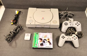 Sony PlayStation One PS1 Console SCPH-1001 Bundle 2 Controllers FF8, Memory Card - Picture 1 of 10