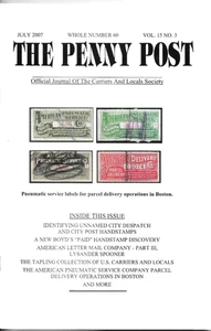THE PENNY POST - VOL. 15 NO. 03 JULY 2007 - COMPLETE BACK ISSUE - Picture 1 of 1