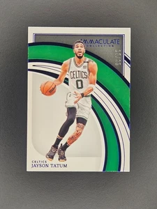 2021-22 Panini Immaculate Jayson Tatum Blue #/25 Boston Celtics #76 - Foto 1 di 2