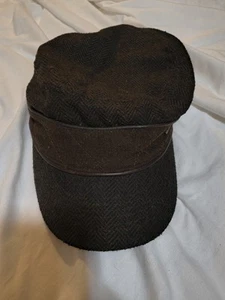 Vtg Y2K Timberland Wool Cadet Style Hat 50% Wool 50% Rayon Wool Blend - Picture 1 of 6