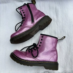 Dr martens 1460 GLITTER TODDLER ANKLE BOOTS size us 1 pink glitter - Picture 1 of 7