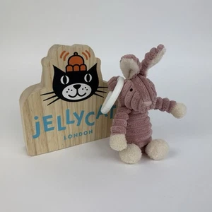 Cochecito de peluche Jellycat Cordy Roy bebé liebre fluctuante rosa pastel juguete suave - Imagen 1 de 5