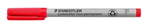 STAEDTLER Folienstift non-permanent Lumocolor, rot, wasserlöslich, Made in Germa - Bild 1 von 4
