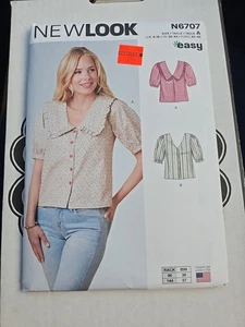 New Look Simplicity Pattern N6707 Tops Blouses Size 4-16 Easy Button Short UNCUT - Picture 1 of 2
