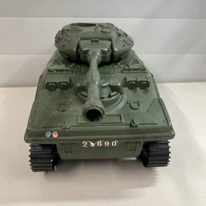 Vintage 1970s Sunny Smile Action Man Gi Joe Tank Green - Picture 1 of 24