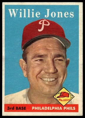 1958 Topps #181 Willie Jones - Image 1 of 2