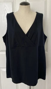 Merona Tank Top Schwarz Criss Cross V-Ausschnitt Damen XXL - Bild 1 von 7