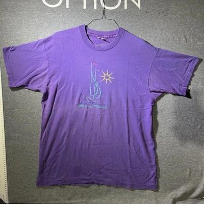 Camisa Miami Beach Vintage Años 90 Adulto XL Puntada Única Bordada Foto 1 de 4