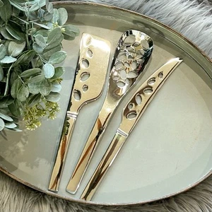 WMF Cheese Set Nuova Serving Utensil Set Of Three- Cheese Knives & Serving Spoon - Picture 1 of 10