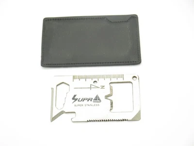 Vintage 1980s Valor Supr Seki Japan 2.75" Stainless Multi Tool Card Knife - Image 1 of 3