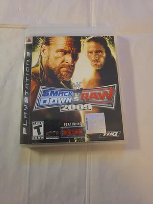 WWE SmackDown vs. Raw 2009 Featuring ECW (Sony PlayStation 3, 2008) PS3 Complete - Image 1 of 4