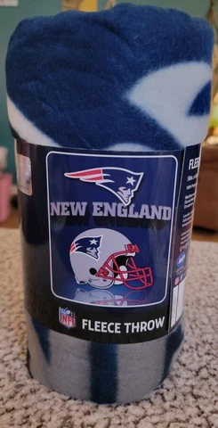 NFL New England Patriots Fleece Throw Blanket by Northwest 50x60 inches New Cover