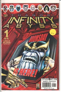 Thanos Infinity Abyss #1 Signed by Jim Starlin NM Dynamic Forces 110/1500 - Picture 1 of 2