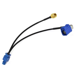 1m Fakra C Male to SMB Female 5005 SMA RG174 V Splitter Combined Cable for GPS - Picture 1 of 4