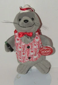 Coca Cola Plush Seal 2000 New with Vest and Tag - Picture 1 of 5
