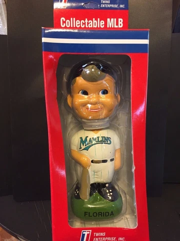 FLORIDA MARLINS Boy Face BOBBLE HEAD Baseball NODDER Mascot Twins Ent MLB New Cover