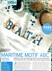 Cross Stitch Chart Maritime Motifs Alaphabet And Bedtime Stories Tired Tots 195H