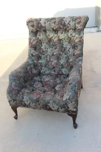 Vintage 1976 Tufted THE ORIGINAL Sleepy Hollow Chair Mall Furniture Co Model 700 - Picture 1 of 22