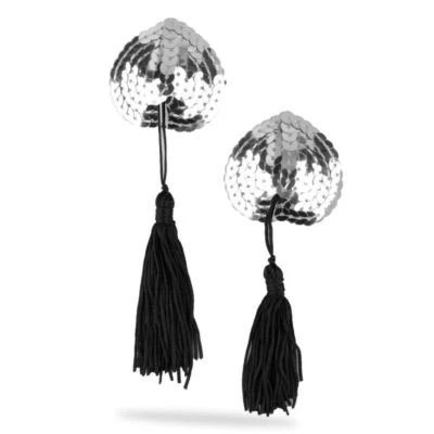 Sexy Pasteles en Forma de Corazón Borla Burlesque Pezón Pechos Autoadhesivo A-2 Foto 1 de 3